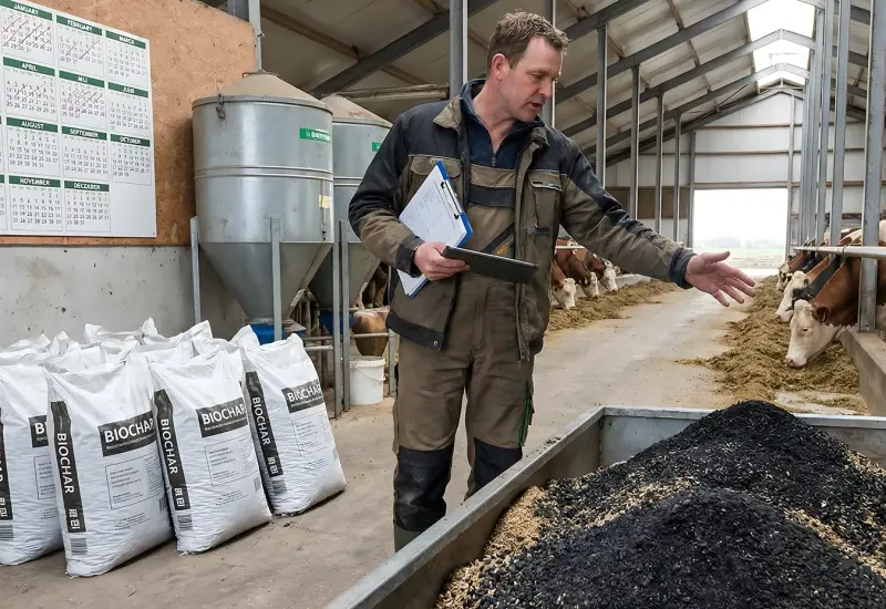 biochar in feed planning and long-term cost