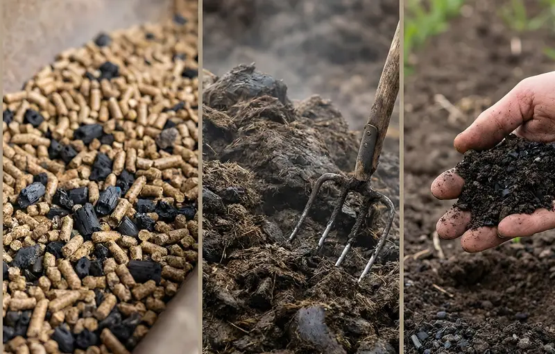 from feed input to manure and soil