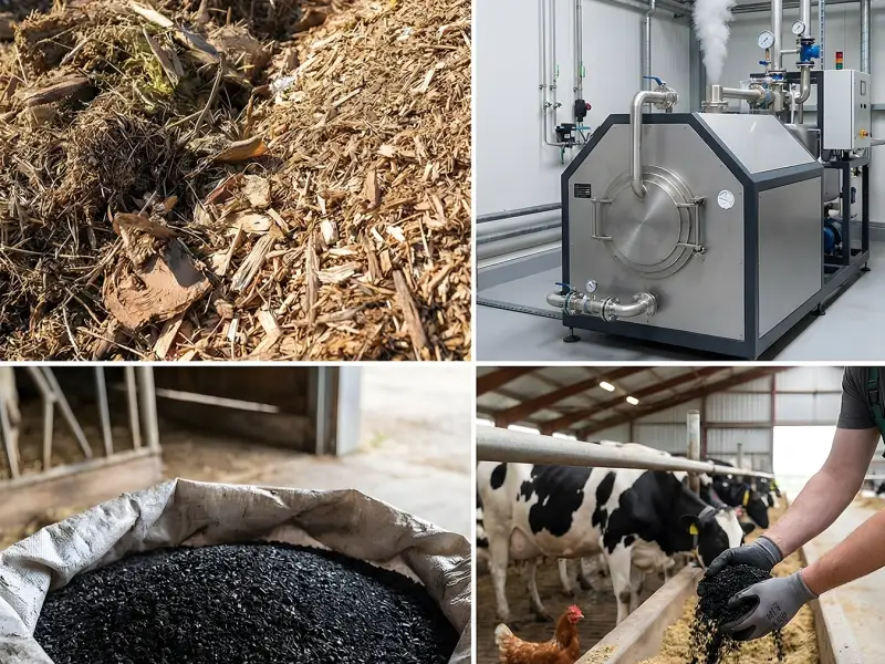 low-emission carbon for feed applications
