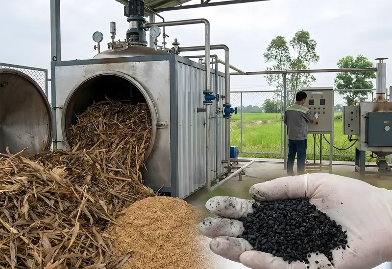 responsible carbon production from agricultural waste