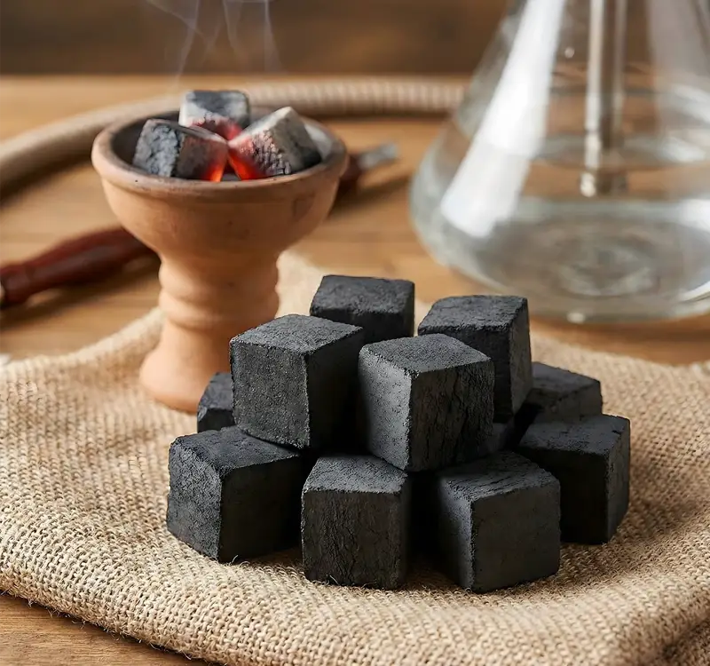 superior coconut shell charcoal for hookah enthusiasts