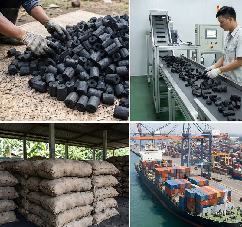 verified supply chain for premium carbon charcoal